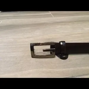 GUCCI VINTAGE LOGO DARK BROWN LEATHER BELT, 1004 Gucci | Accessories | Gucci Vintage Logo Dark Brown Leather  main image 2